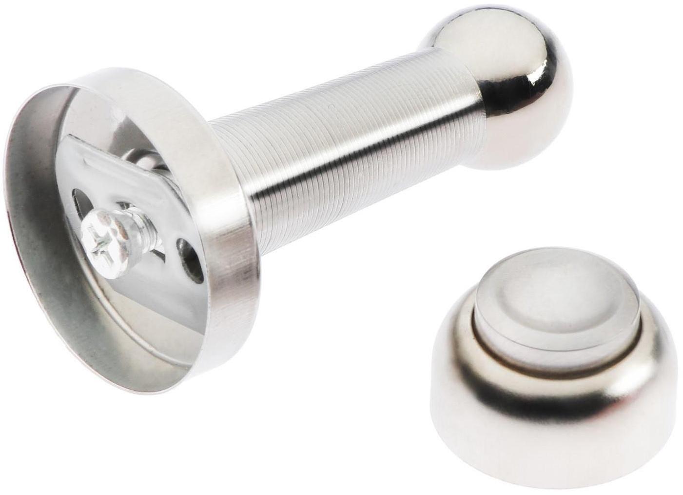 Упор дверной магнитный UM401SN, цвет никель