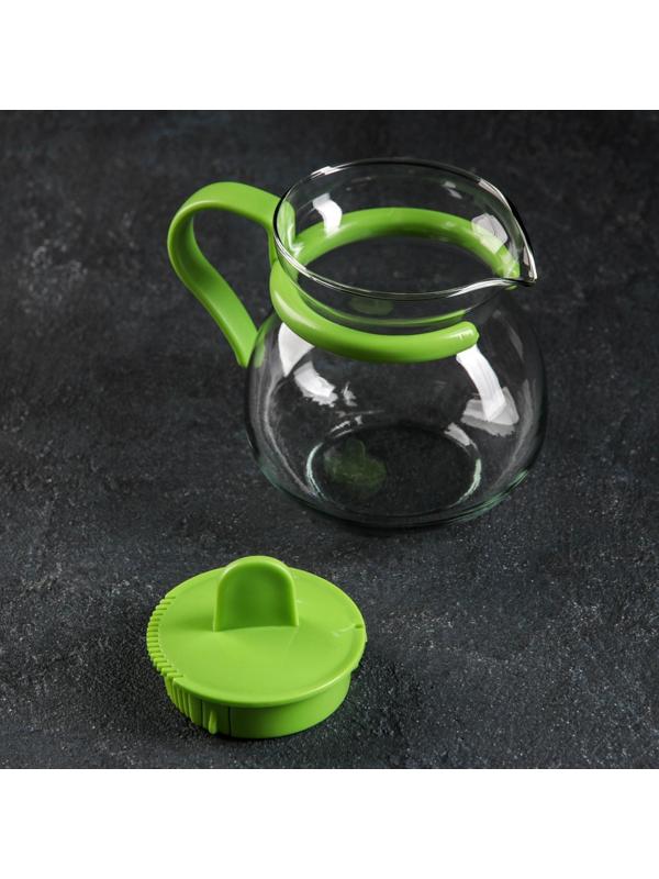 Чайник стеклянный заварочный «Теплота», 450 мл, цвет МИКС