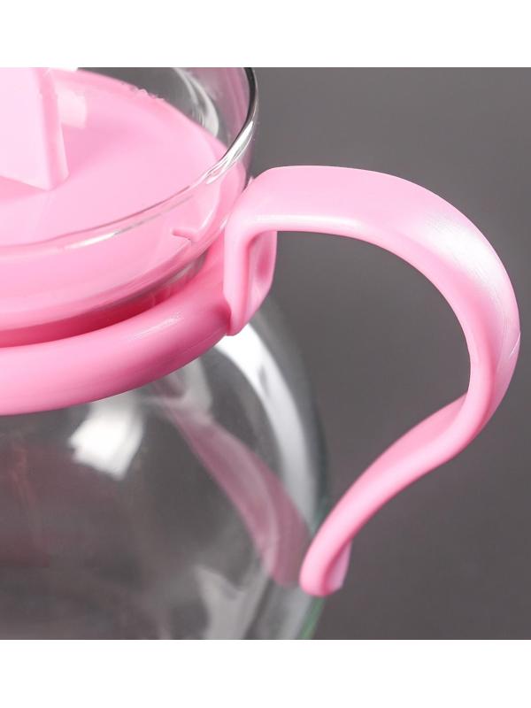 Чайник стеклянный заварочный «Теплота», 450 мл, цвет МИКС