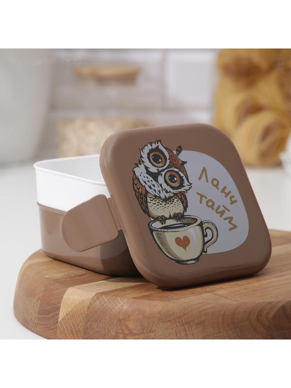 Контейнер для обеда IDEA «Совы», 2 отделения, 400 мл