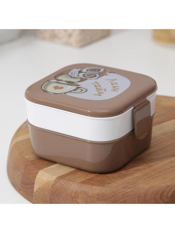 Контейнер для обеда IDEA «Совы», 2 отделения, 400 мл