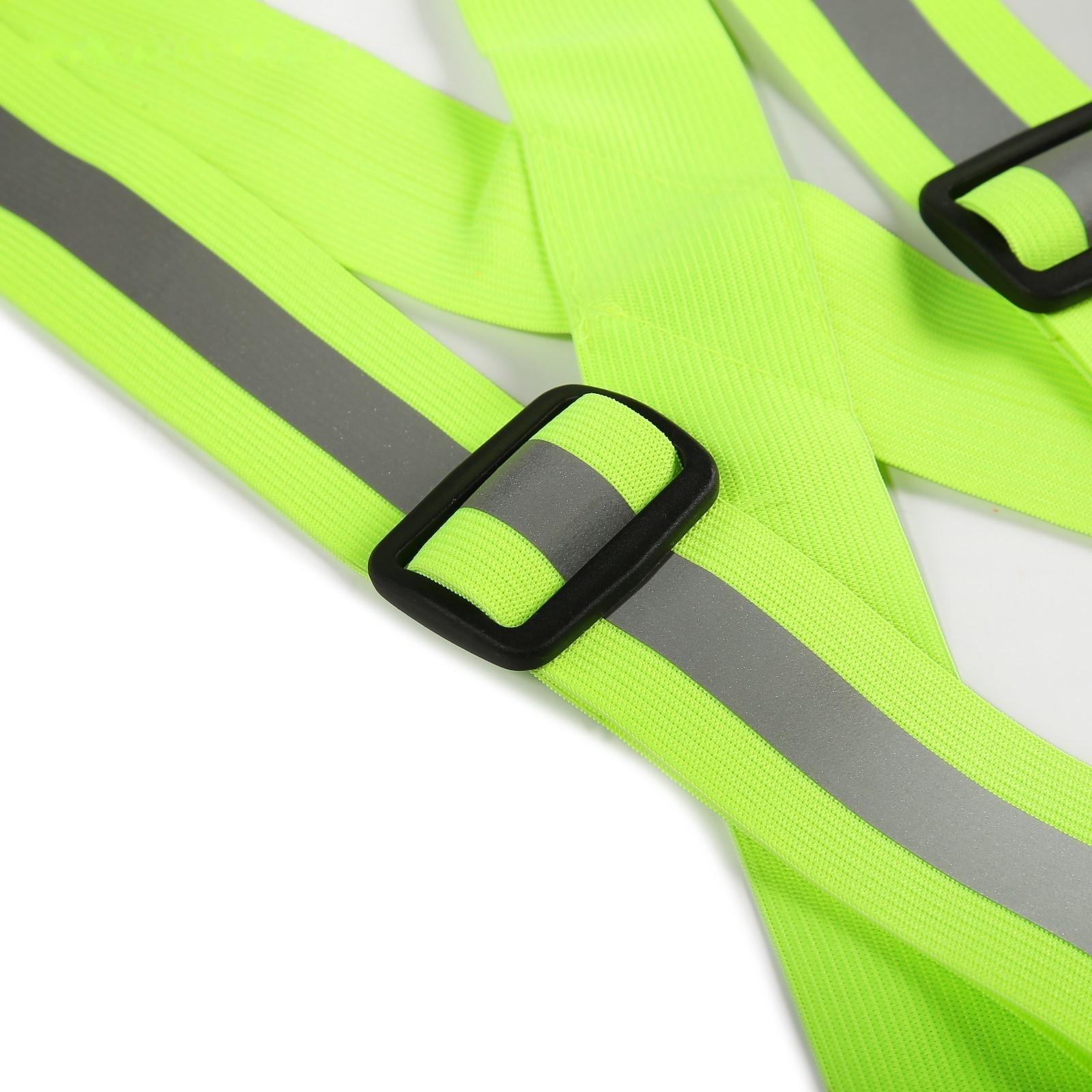 Жилет сигнальный, светоотражающий с регулируемым размером, салатовый