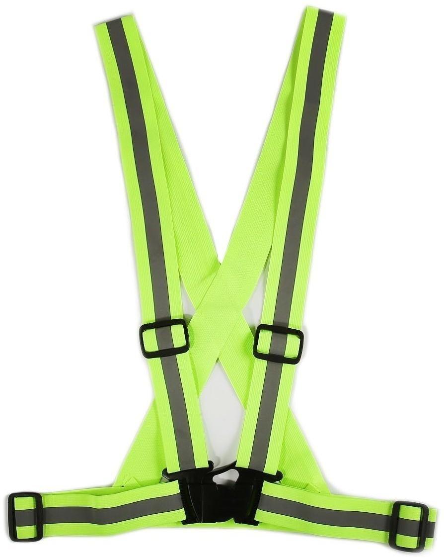 Жилет сигнальный, светоотражающий с регулируемым размером, салатовый