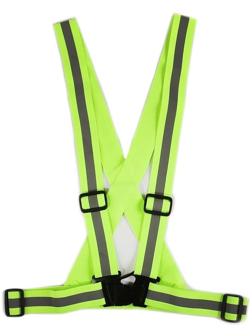 Жилет сигнальный, светоотражающий с регулируемым размером, салатовый