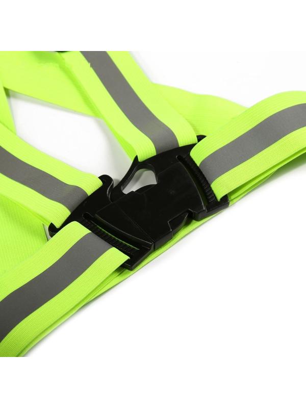 Жилет сигнальный, светоотражающий с регулируемым размером, салатовый