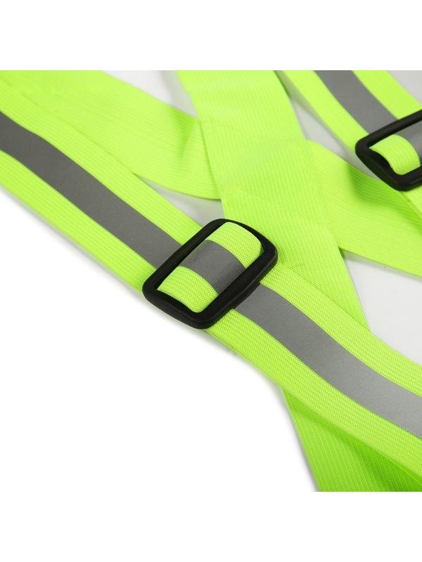 Жилет сигнальный, светоотражающий с регулируемым размером, салатовый