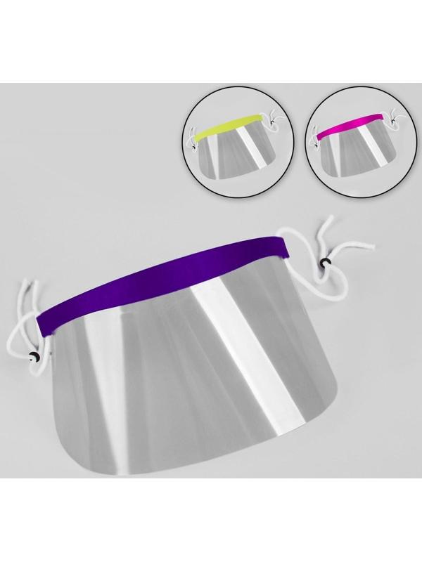 Маска для защиты лица, 50 сменных экранов, 9 × 18,5 см, цвет МИКС