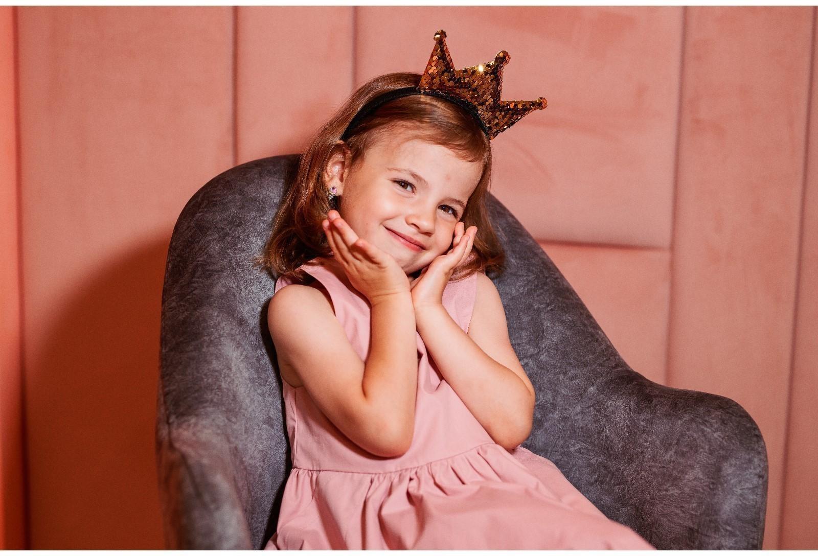 Карнавальный ободок «Корона», с пайетками, цвет золотой