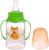 Бутылочка для кормления «Лисичка Соня» детская классическая, с ручками, 150 мл, от 0 мес., цвет зелёный