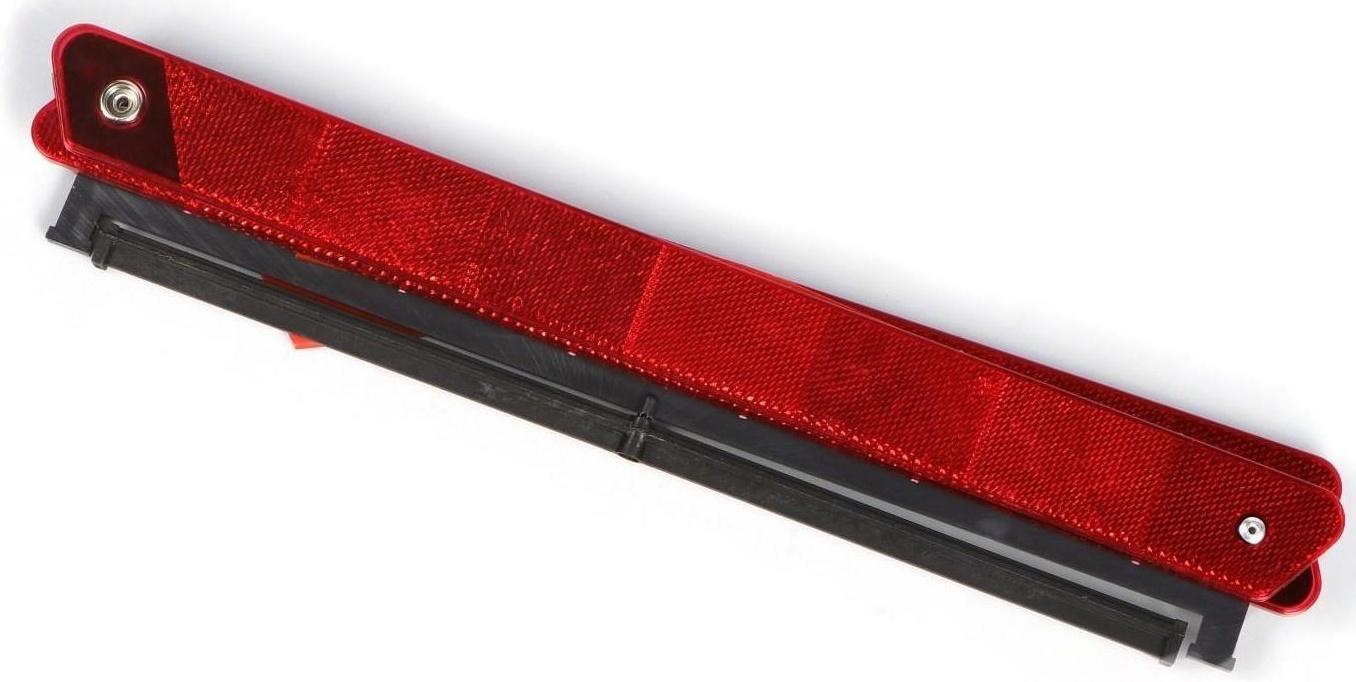 Знак аварийной остановки TORSO, оракал из флуоресцентной пленки, в пластмассовом футляре