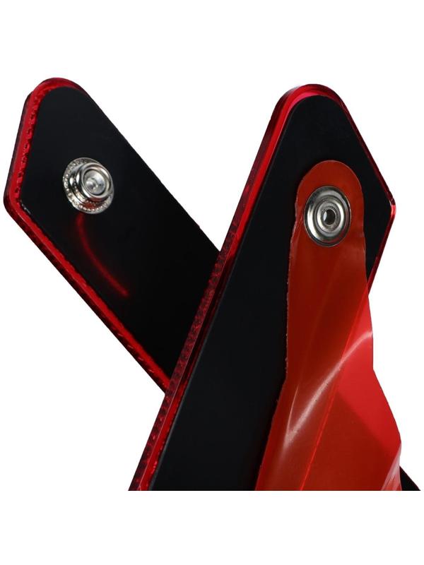 Знак аварийной остановки TORSO, оракал из флуоресцентной пленки, в пластмассовом футляре