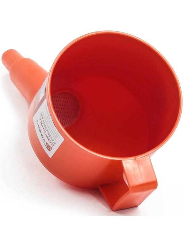 Воронка TORSO для ГСМ с сеткой, разборная, диаметр 120 мм, высота 260 мм, МИКС