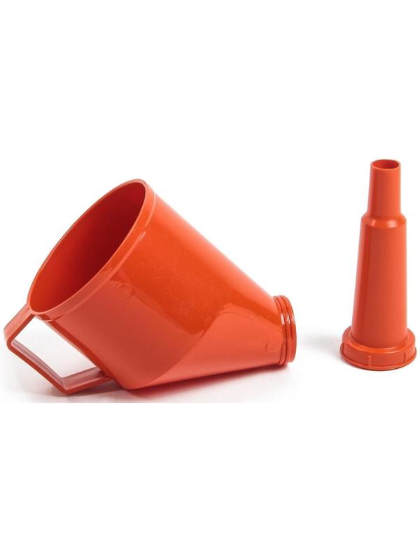 Воронка TORSO для ГСМ с сеткой, разборная, диаметр 120 мм, высота 260 мм, МИКС