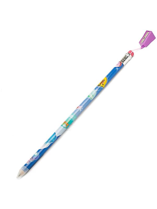 Карандаш чернографитный с ластиком 