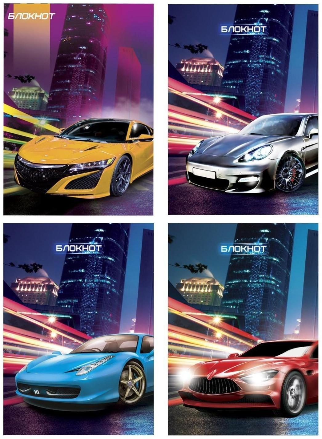 Блокнот А6, 40 листов в клетку на скрепке 