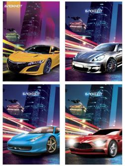 Блокнот А6, 40 листов в клетку на скрепке 