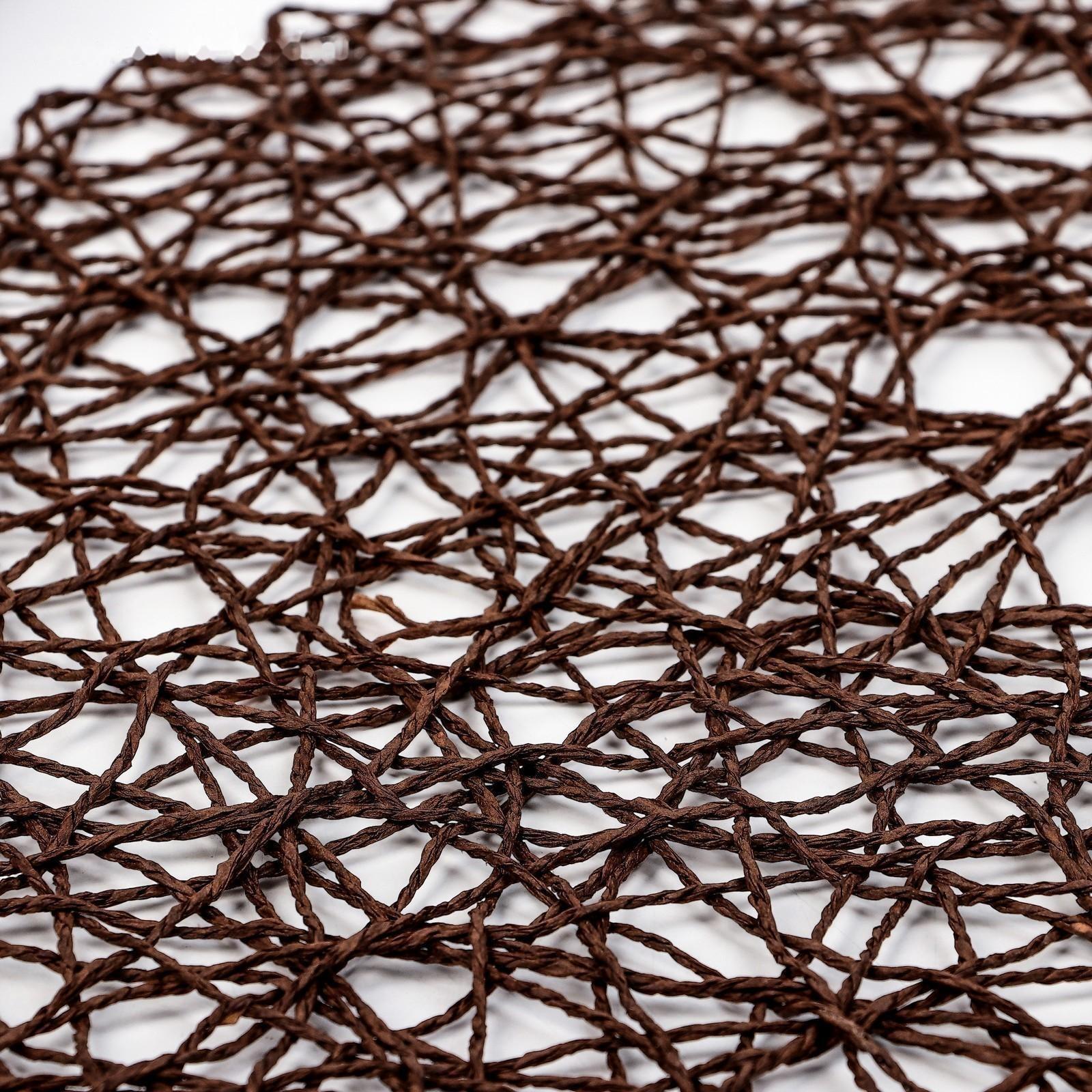 Салфетка сервировочная на стол «Одуванчик», 38×38 см, цвет коричневый