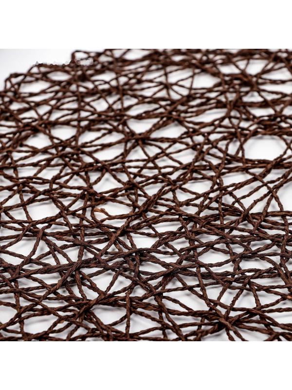 Салфетка сервировочная на стол «Одуванчик», 38×38 см, цвет коричневый