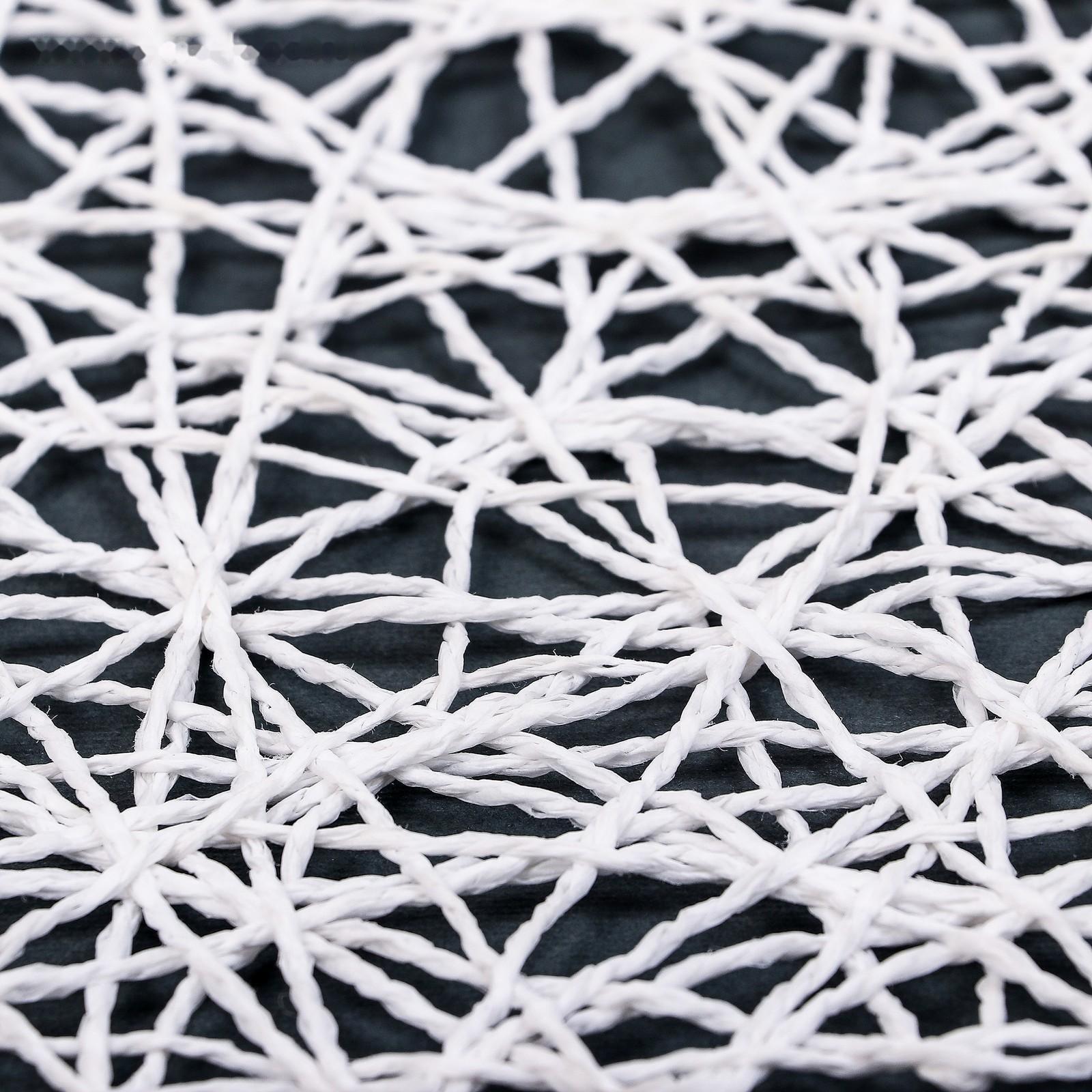 Салфетка сервировочная на стол «Одуванчик», 38×38 см, цвет белый