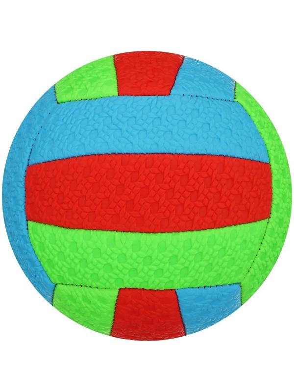 Мяч волейбольный пляжный, ПВХ, машинная сшивка, 18 панелей, размер 2, цвета микс