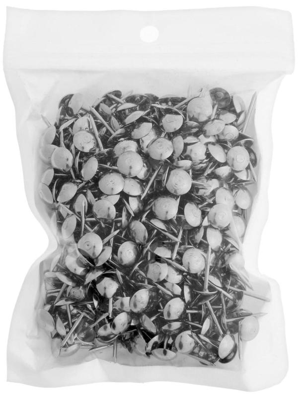 Гвозди декоративные, 8х15 мм, цвет хром, в упаковке 500 шт.