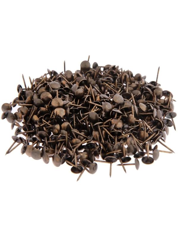 Гвозди декоративные, 8х15 мм, цвет бронза, в упаковке 500 шт.