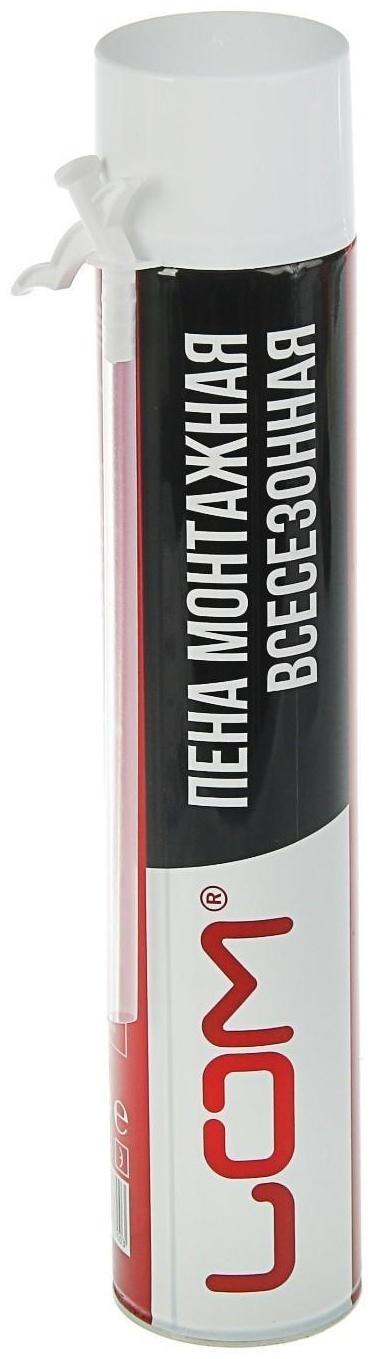 Пена монтажная ЛОМ, адаптерная, всесезонная, 750 мл