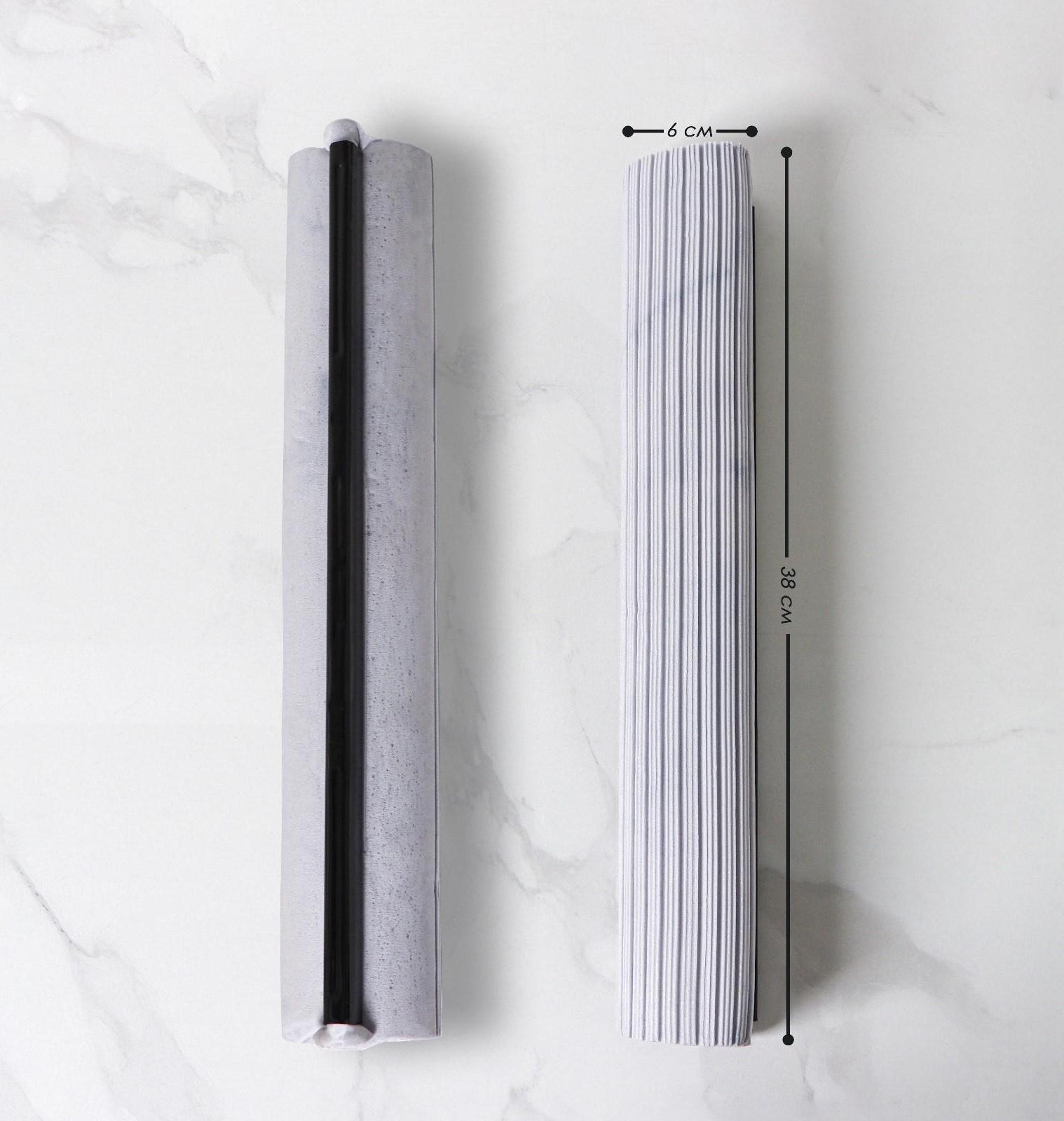 Насадка для швабры PVA с роликовым отжимом, 38×6 см, цвет МИКС