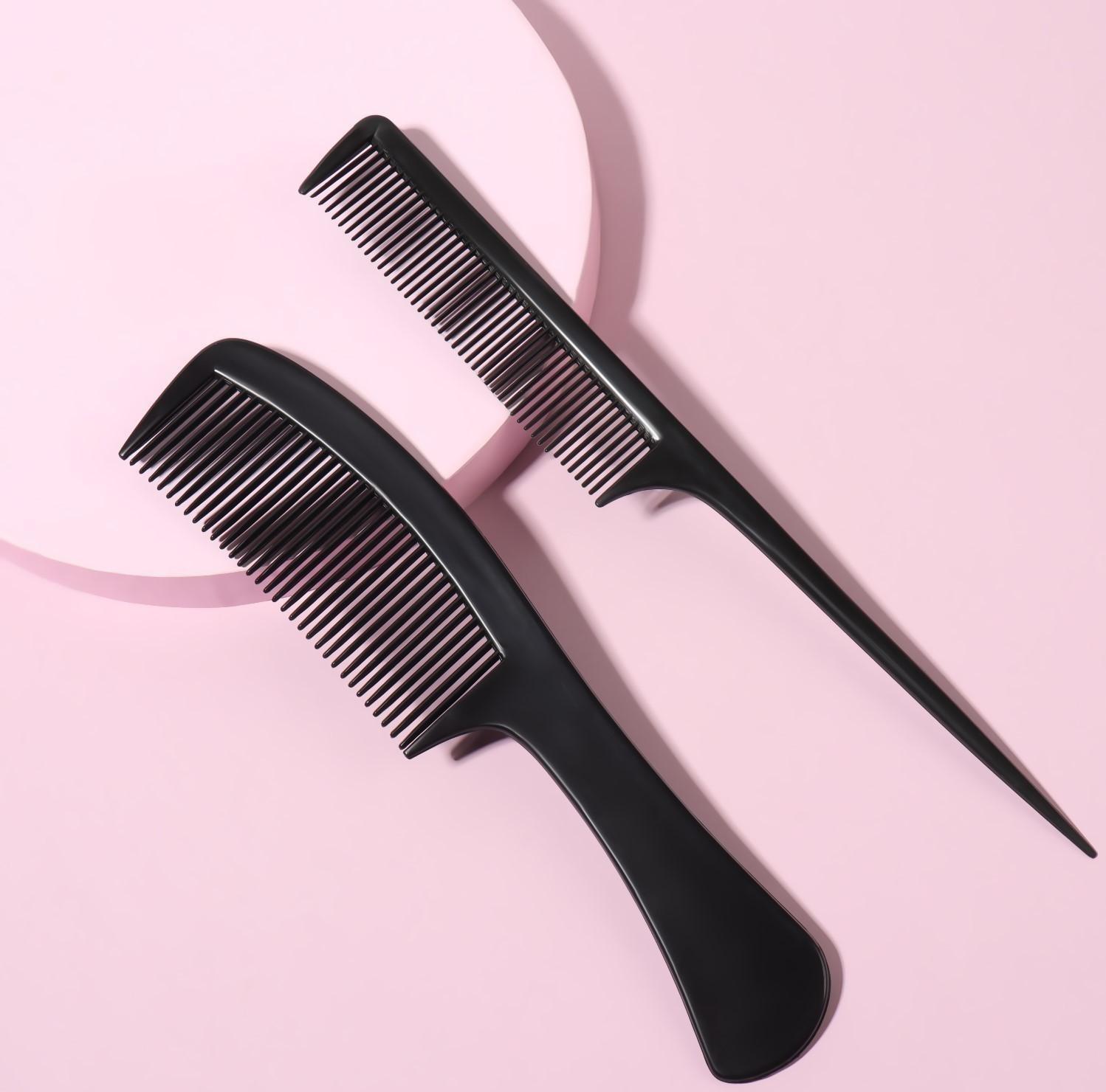 Набор расчёсок, 2 предмета, цвет чёрный