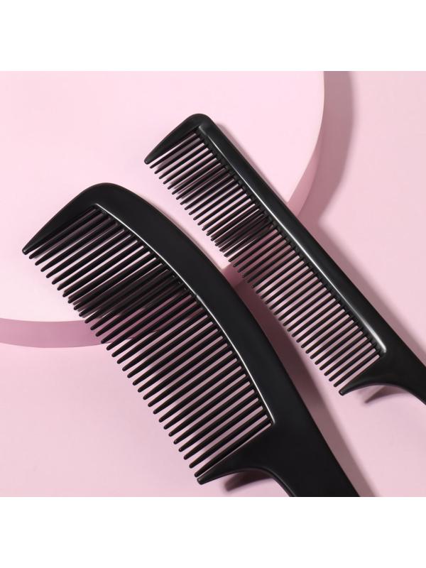 Набор расчёсок, 2 предмета, цвет чёрный