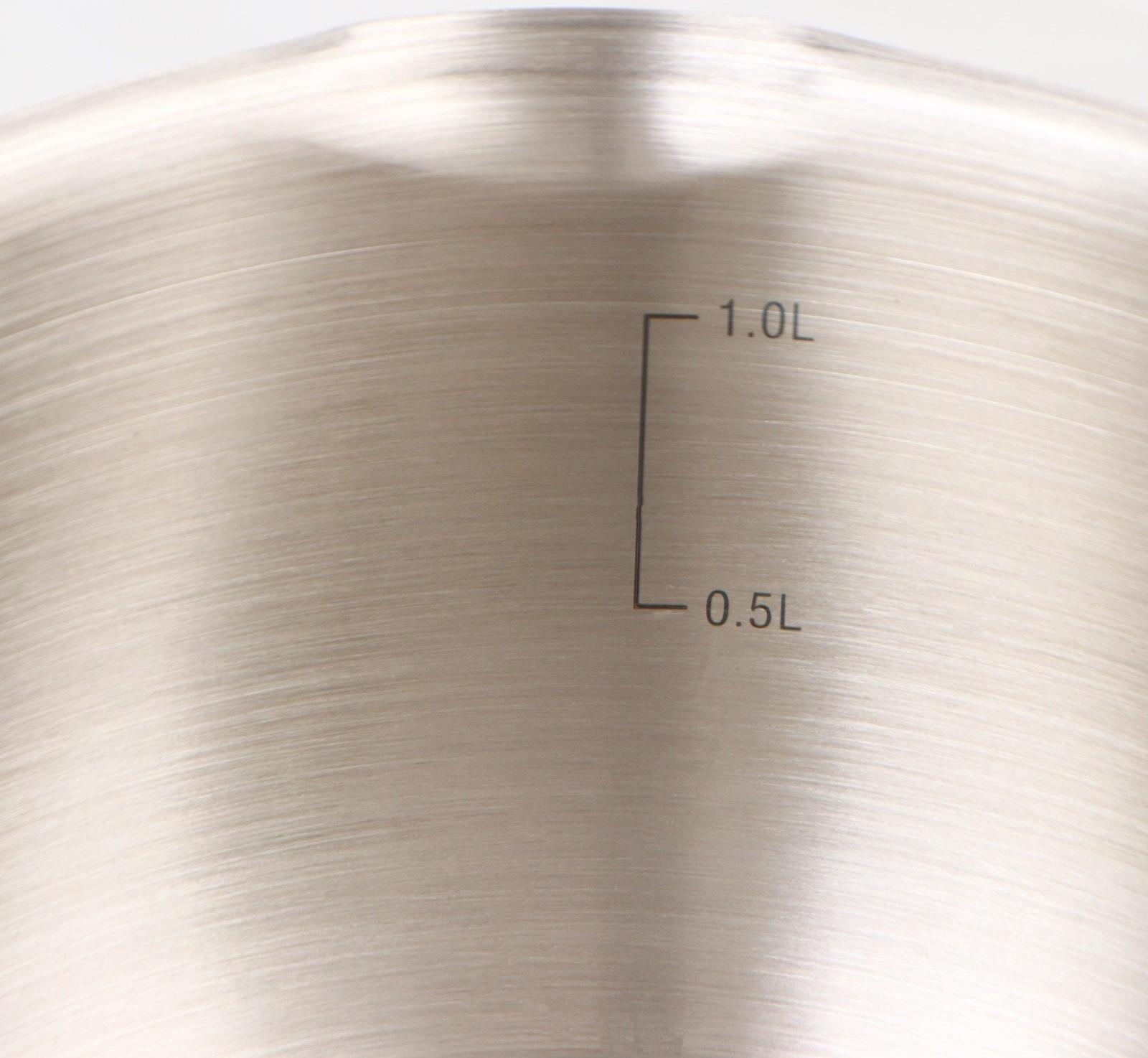 Ковш «Аврора», 1,6 л, d=16 см, капсульное дно, стеклянная крышка, клёпаная ручка