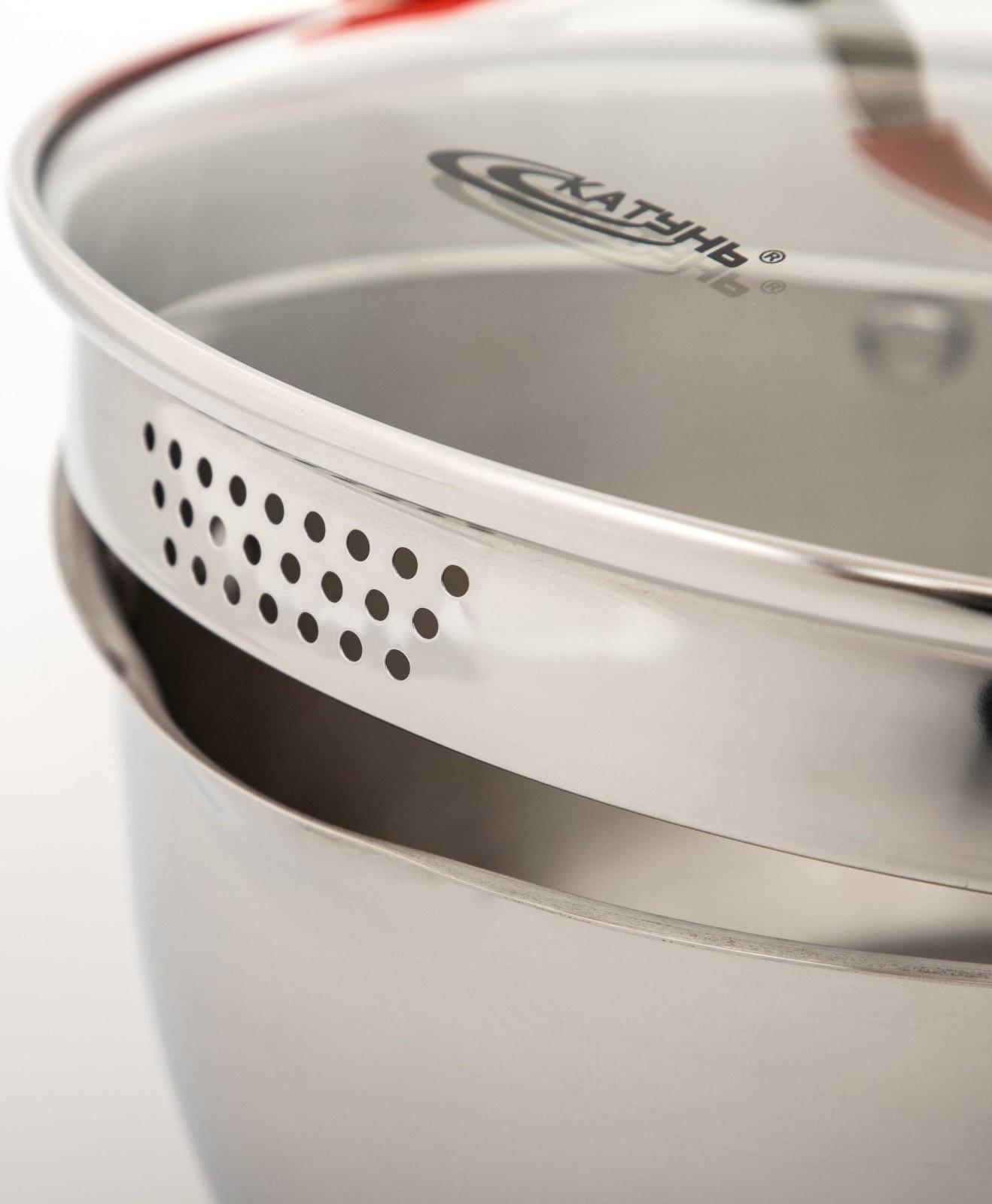 Кастрюля «Аврора», 4 л, d=22 см, капсульное дно, стеклянная крышка