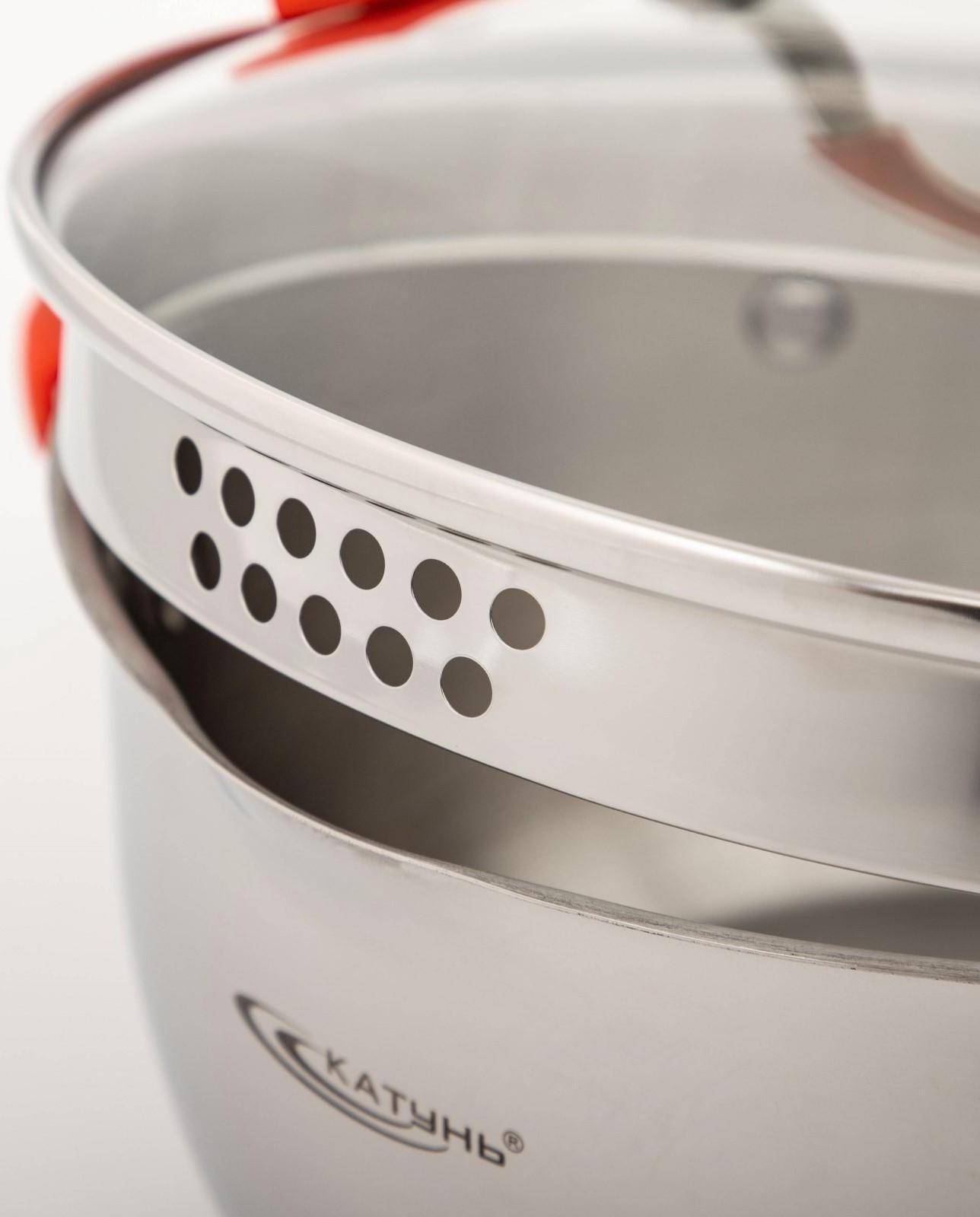 Кастрюля «Аврора», 4 л, d=22 см, капсульное дно, стеклянная крышка