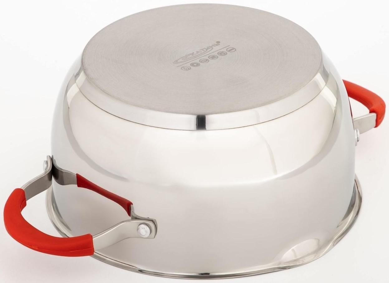 Кастрюля «Аврора», 4 л, d=22 см, капсульное дно, стеклянная крышка