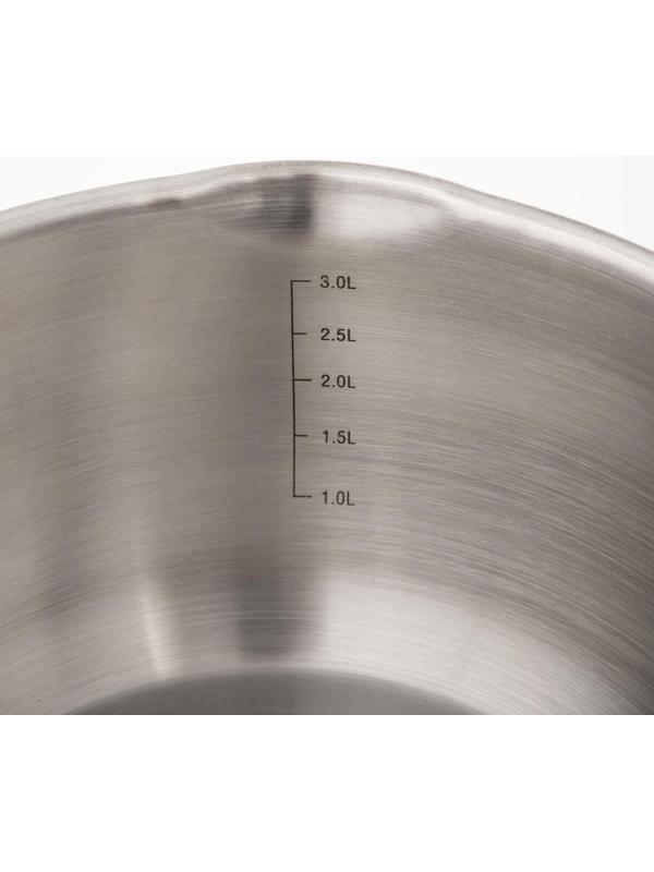 Кастрюля «Аврора», 4 л, d=22 см, капсульное дно, стеклянная крышка