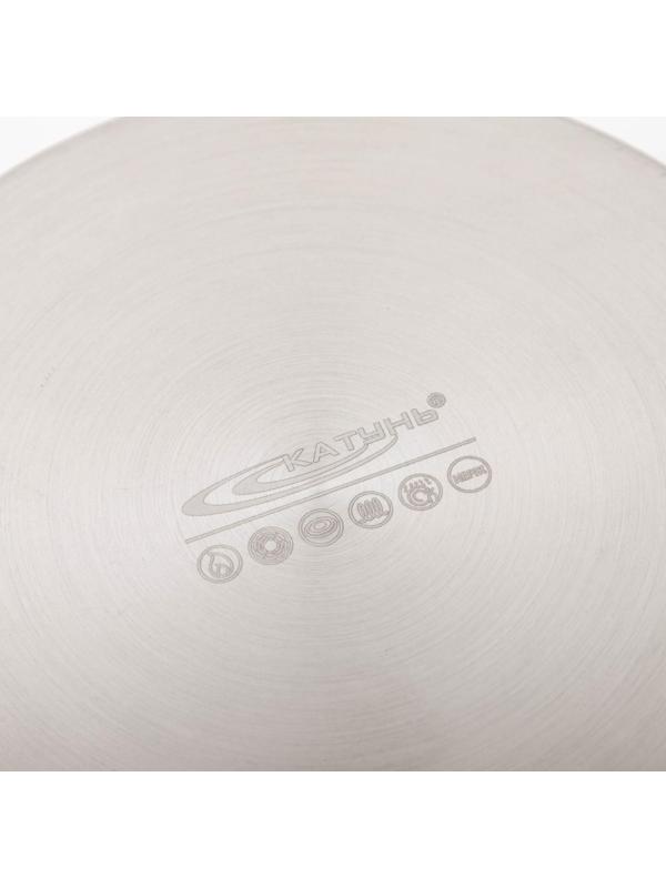 Кастрюля «Аврора», 4 л, d=22 см, капсульное дно, стеклянная крышка