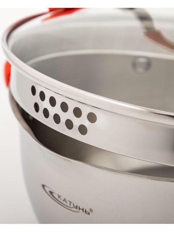 Кастрюля «Аврора», 4 л, d=22 см, капсульное дно, стеклянная крышка