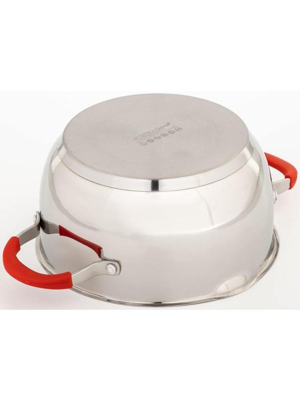 Кастрюля «Аврора», 4 л, d=22 см, капсульное дно, стеклянная крышка