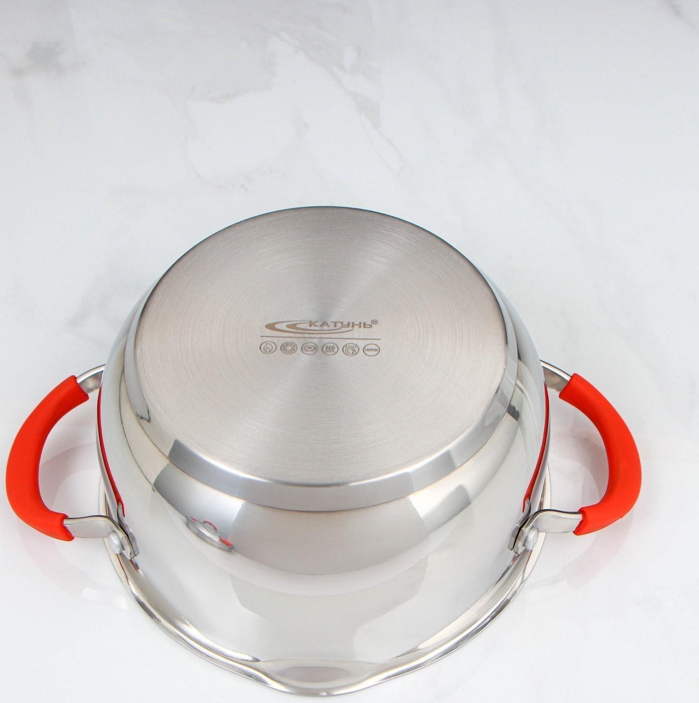 Кастрюля «Аврора», 3 л, d=20 см, капсульное дно, стеклянная крышка