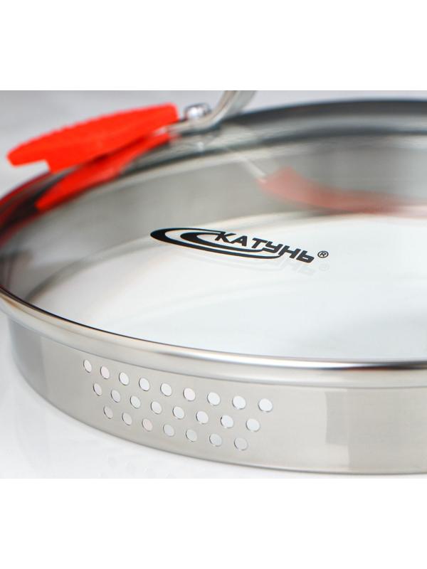 Кастрюля «Аврора», 3 л, d=20 см, капсульное дно, стеклянная крышка