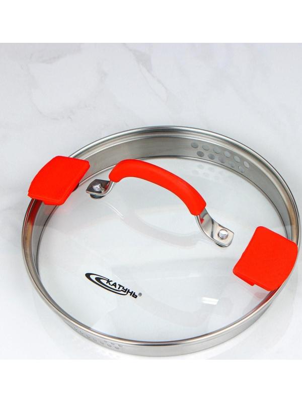 Кастрюля «Аврора», 3 л, d=20 см, капсульное дно, стеклянная крышка