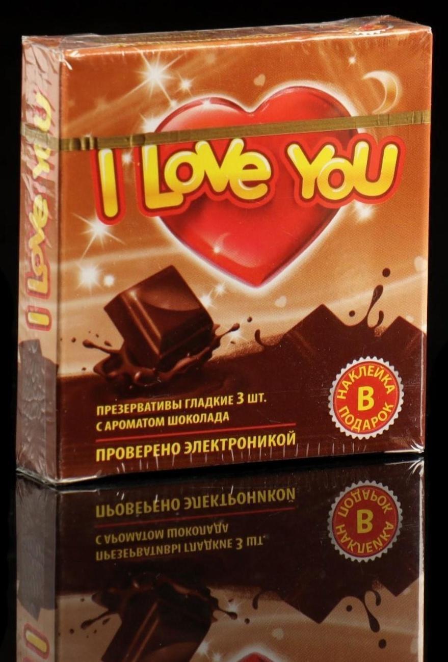 Презервативы I Love You, с ароматом фруктов, 3 шт.