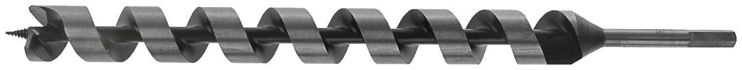 Сверло по дереву шнековое ТУНДРА, шестигранный хвостовик, 35 х 460 мм