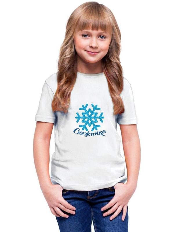 Карнавальный костюм для девочек «Снежинка», 2 предмета: ободок, термонаклейка