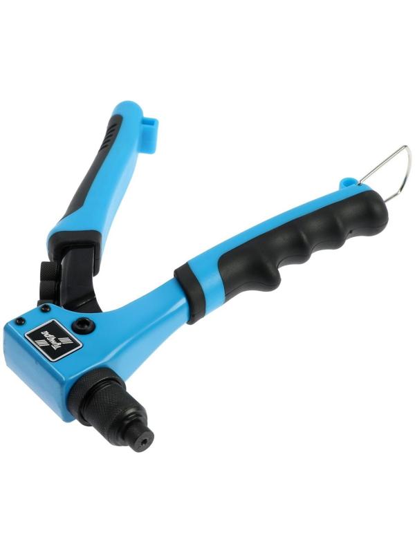 Заклепочник ТУНДРА, 210 мм, 2К рукоятки, заклепки 2.4 - 3.2 - 4 - 4.8 мм