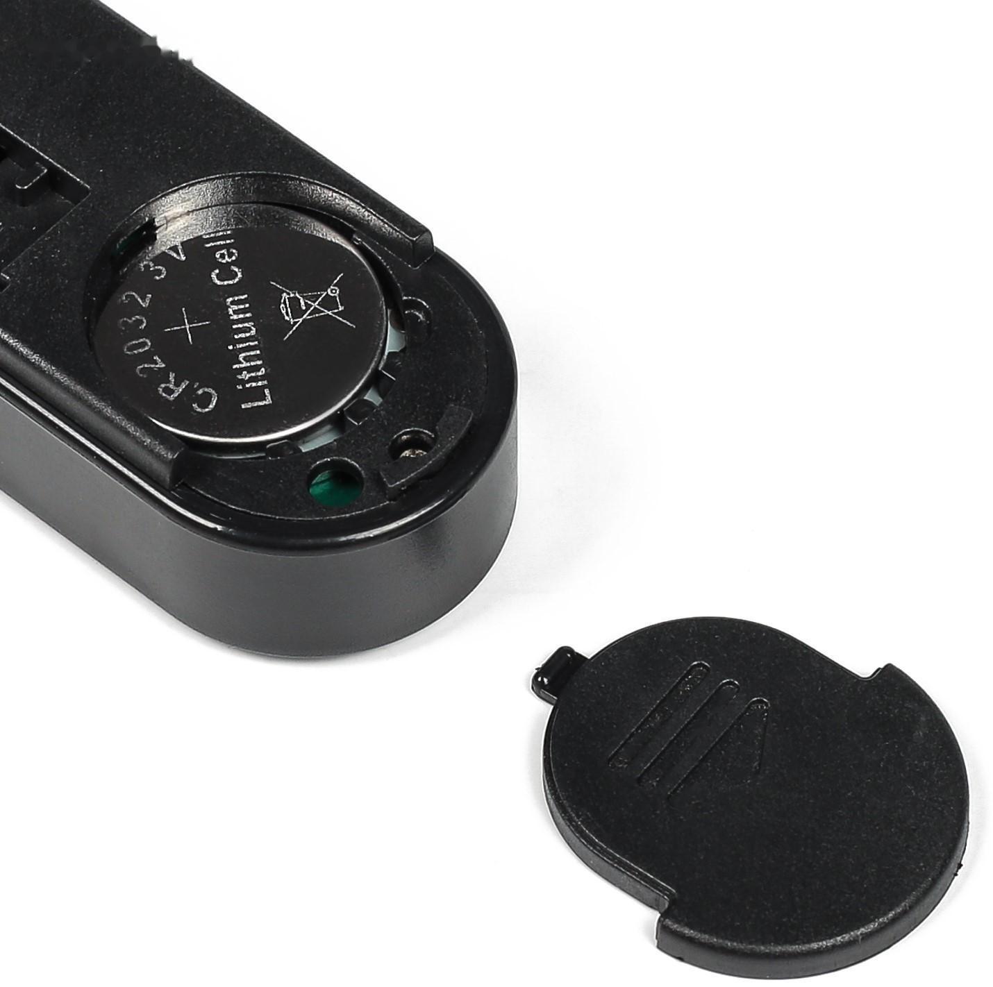 Часы-термометр TORSO, автомобильные с подсветкой, черный