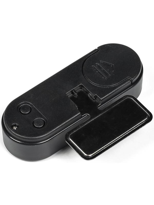 Часы-термометр TORSO, автомобильные с подсветкой, черный