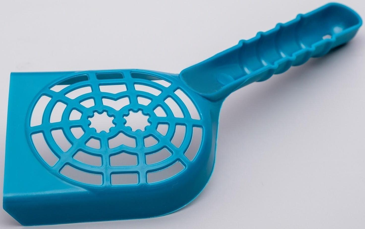 Совок изогнутый для кошачьего туалета, 28,5 х 11 х 1,6 см, микс цветов