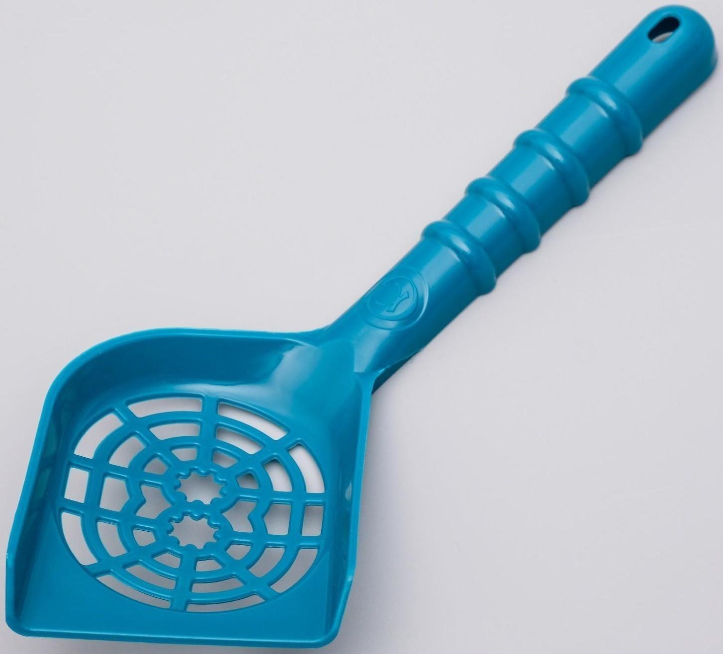 Совок изогнутый для кошачьего туалета, 28,5 х 11 х 1,6 см, микс цветов