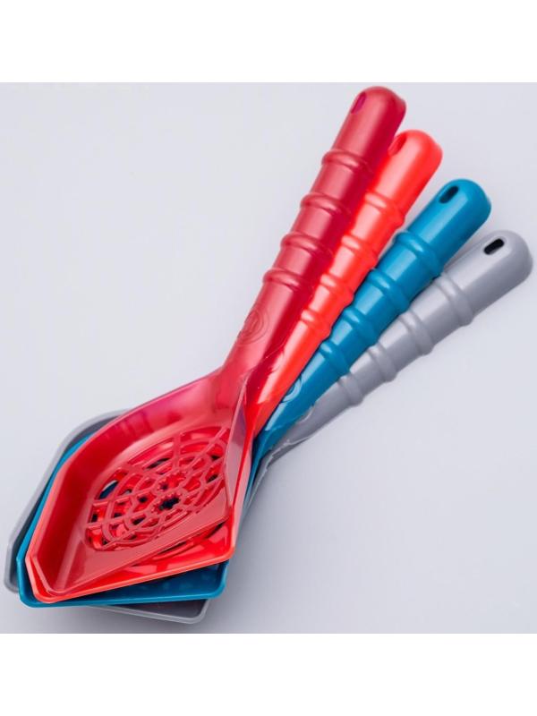 Совок изогнутый для кошачьего туалета, 28,5 х 11 х 1,6 см, микс цветов